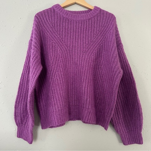 A New Day Purple Knit Crewneck Sweater Comfy Casual Winter XXL - Picture 1 of 4